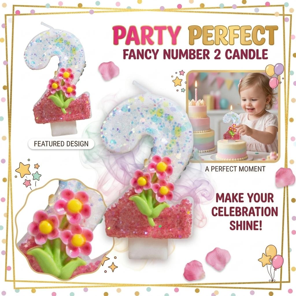 Fashion Cartoon Creative Birthday Candles Party Digital Candles
