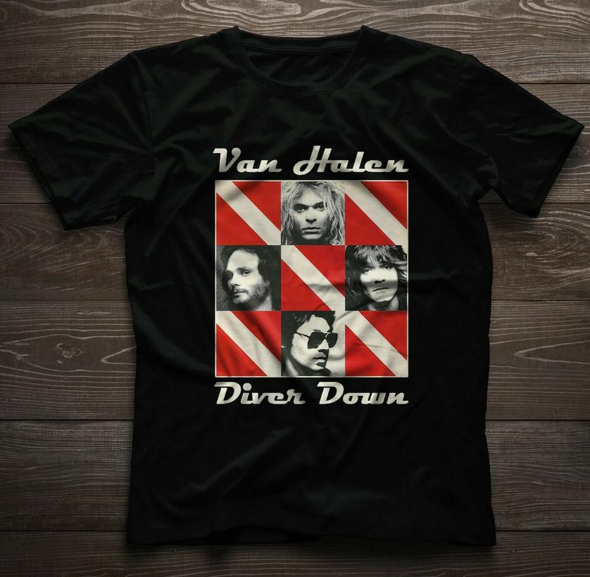 DAVID LEE ROTH EDDIE VAN HALEN Diver Down T-Shirt Unisex T-Shirt XL