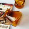 500ml Amber Color Hand-brewed Glass Coffee Pot Ice Coffee Sharing Pot 210ml Coffee Aroma Cup Hand Brewing Coffee Bariata Tools