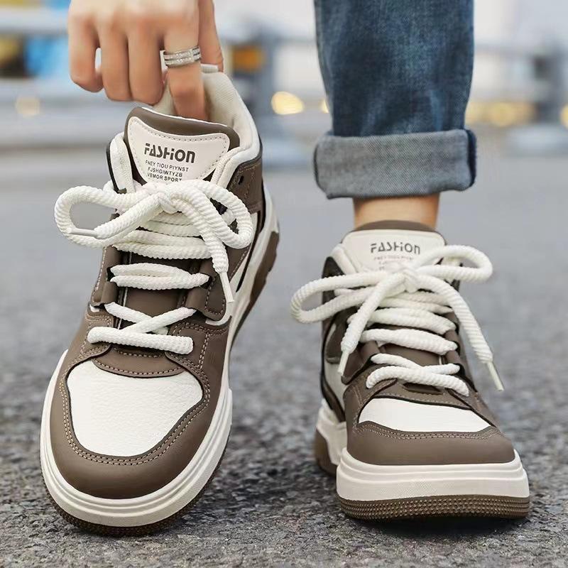Black and White Panda High-top Men's Shoes Casual Students Platform Tide Brand Board Shoes Popular Casual Sports Shoes Men's Tide Shoes