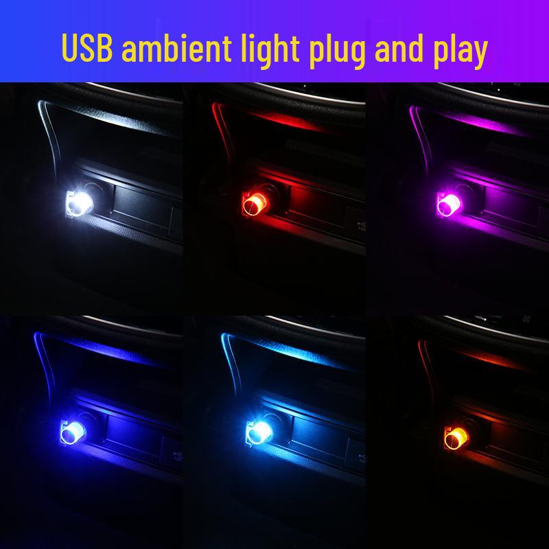 Wireless USB Interior LED Atmosphere Lights for Cars - Color-Changing and Easy To Install