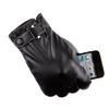 Leather Warm Gloves Full Finger Gloves Touchscreen Driving Fleece Lined Glove