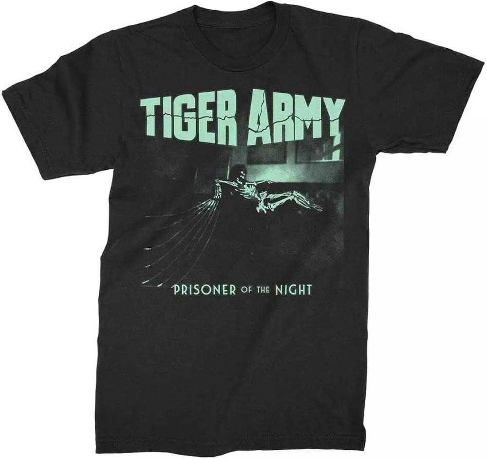 Tiger Army band Music Black T-Shirt Cotton All Size RD303 Unisex T-Shirt S