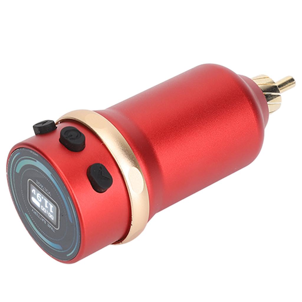 1600mAh Wireless Tattoo Power Supply Rechargeable 4‑12V Adjustable RCA Interface Tattoo Pen Machine