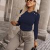 Women S Elegant Short Sleeve Solid T Shirt For Commuting