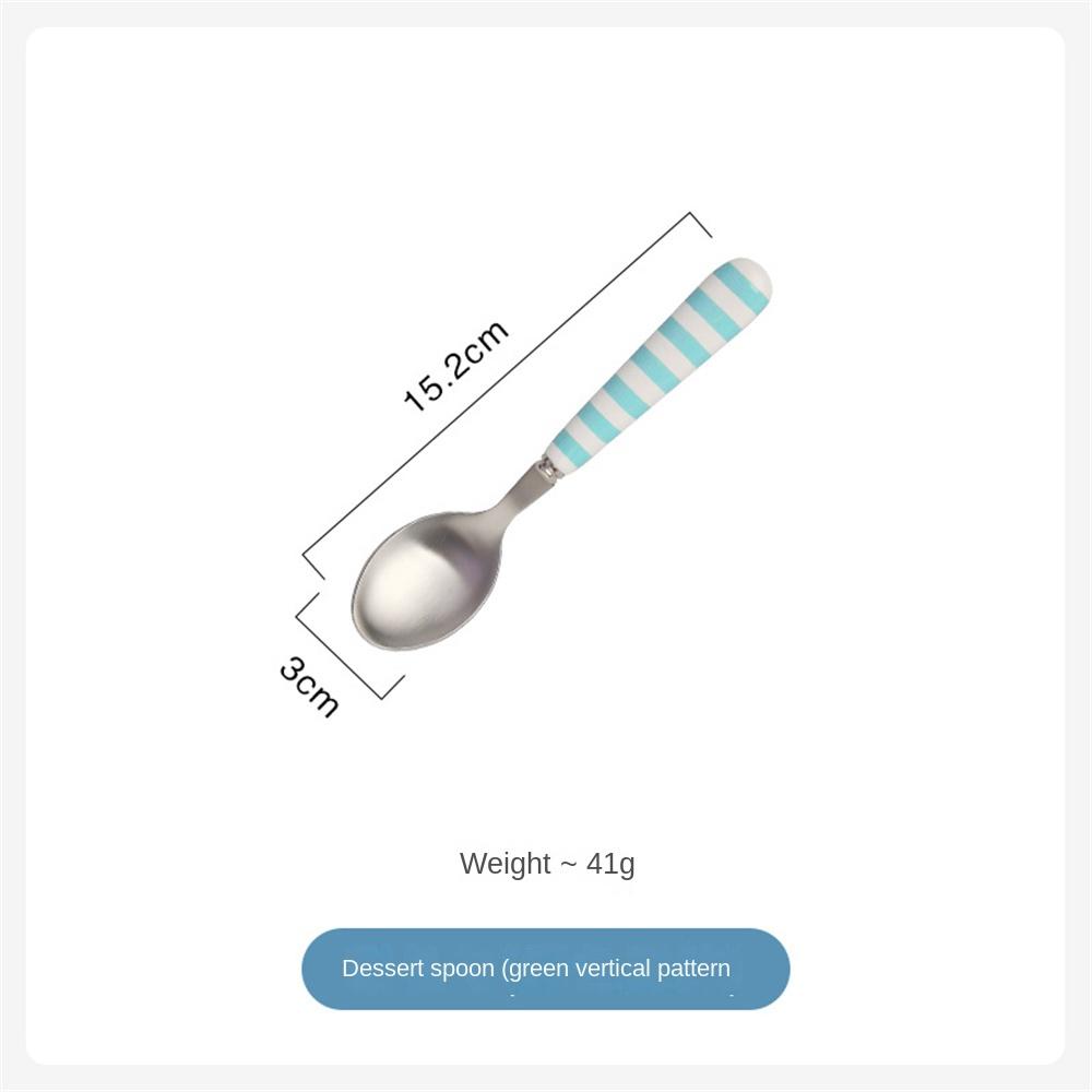 Children Tableware Stainless Steel Spoon Body Forging Cartoon Lovable Portable Creative Idea Childrens Dessert Spoon And Fork