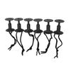 6Pcs Surf Board Leash Leg Rope Plug Nylon Plastic Surf Leash Plug Surfboard AccessoryBlack
