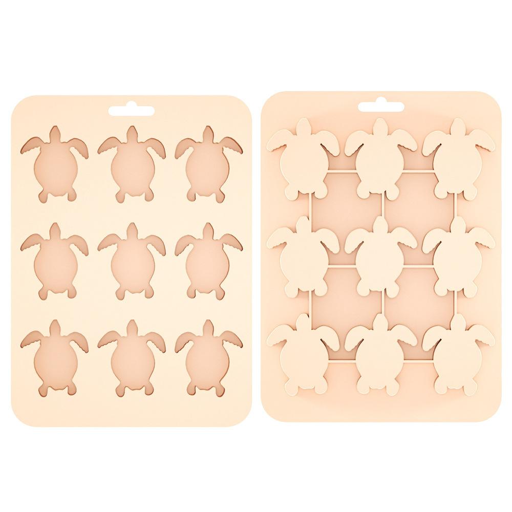 Home Silicone Ice Grid Creative Turtle Animal Ice Mold Multifunctional DIY Chocolate Biscuit Baking Mold Kitchen Accessories