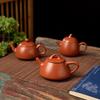 Handmade pot hand-pulled cinnabar mud purple sand teapot Xishi bamboo joint stone ladle pot Kung Fu tea set