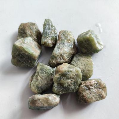 Natural Green Apatite Crystal Rough Stone Raw Gemstone Mineral SpecimenAquarium Home Room Decoration Fengshui