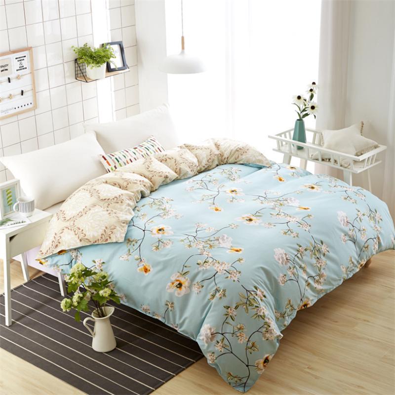 Printing Flower Quilt Cover Fashion Cotton Bedding Luxury Bedclothes
