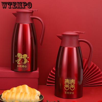 Bollitore Termos 2000ml Borracce Termos Portatili in Acciaio Inossidabile Bollitore Termos Bottiglia d'Acqua Ufficio Bollitore Termico Isolante