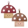 Tissue Box Waterproof Wear-Resistant PU Wall-Mounted Mushroom-Shaped Tissue Paper Bag Easy Installation for Kitchen Car Bathroom Storage