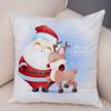 Cartoon Santa Claus Little Penguin Pillowcase Sofa Kids Room Decoration Merry Christmas  Deer Cushion Cover 45x45cm