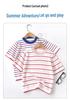 Stylisches gestreiftes Baumwoll-Kurzarm-T-Shirt für Kinder