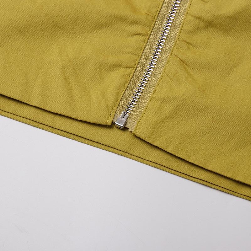 Spring 2025 Women's Square Neck Spliced Puff Sleeve Crop Top