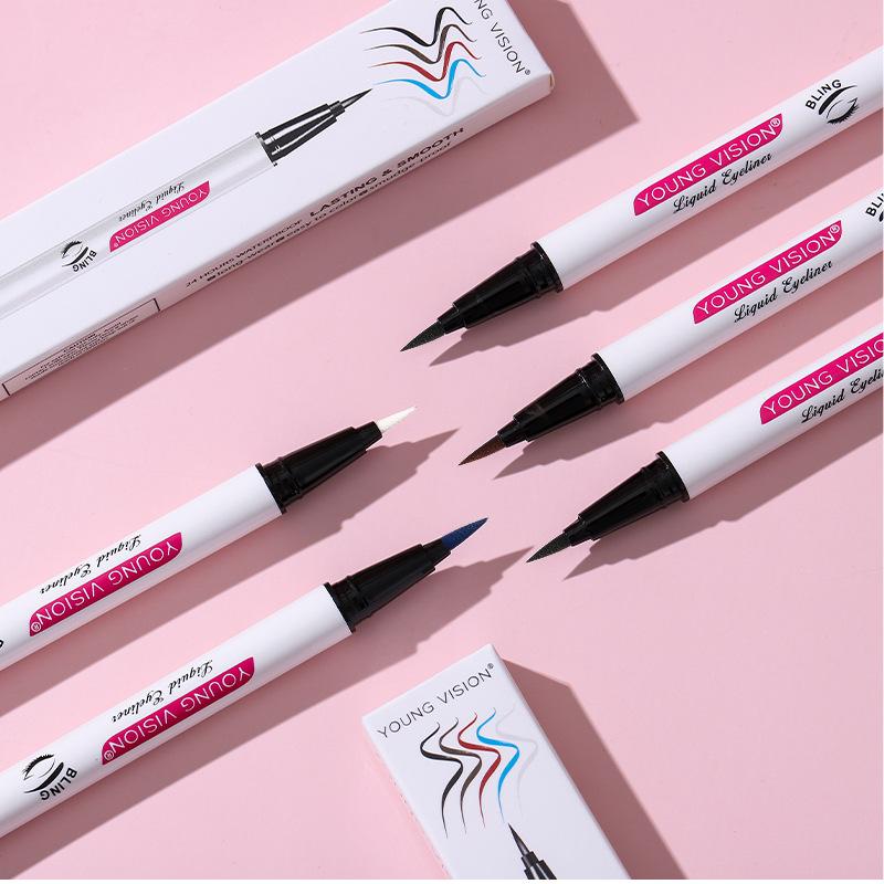 YOUNG VISION 5 Colour Set Square Water Smudge-proof Sponge Tip Eyeliner One Shot Eyeliner