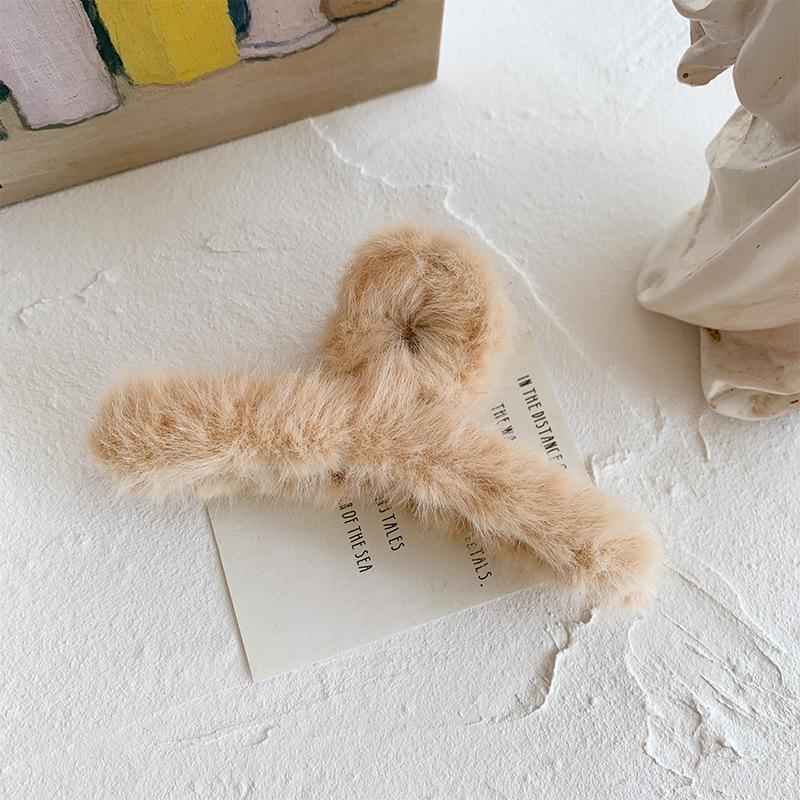 Women Plush Hair Claws Autumn Winter Hair Clips Hair Crabs Soft Girl Hairgrips Hair Accessories Barrette