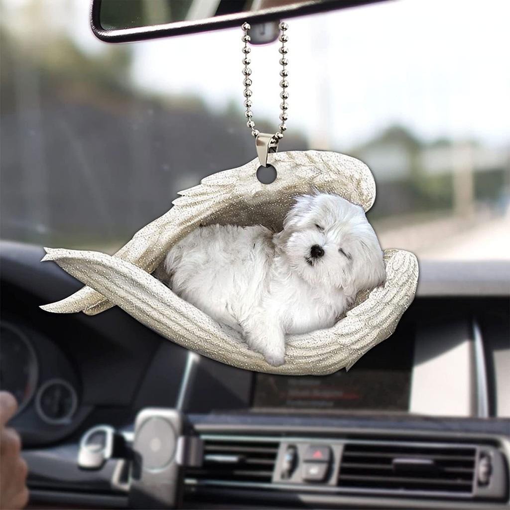 Wings Angel Vibrant Car Rearview Mirror Accessory For Pet Lovers Gift Stylish