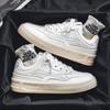 Sneakers Damen Big Size Couple Shoes White Casual Sports Shoes Trendy Unisex Loafers
