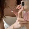 Fashion Trend Niche Sense Love Pendant Collarbone Chain Temperament Simple Cold Wind Adjustable Black Rope Necklace