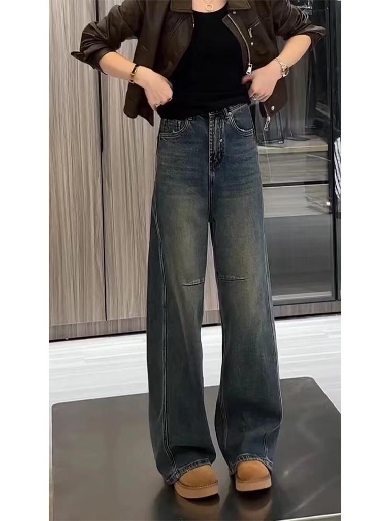 Spring Slimming Wide-Leg Scimitar Jeans for Women - Flattering for Pear-Shaped and Petite Figures