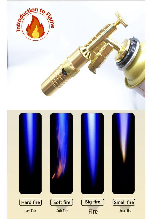 Pure Copper High-Temp Flamethrower Torch for Pig Hair Removal, Cartridge Type Liquefied Petroleum Gas Soldering Torch.