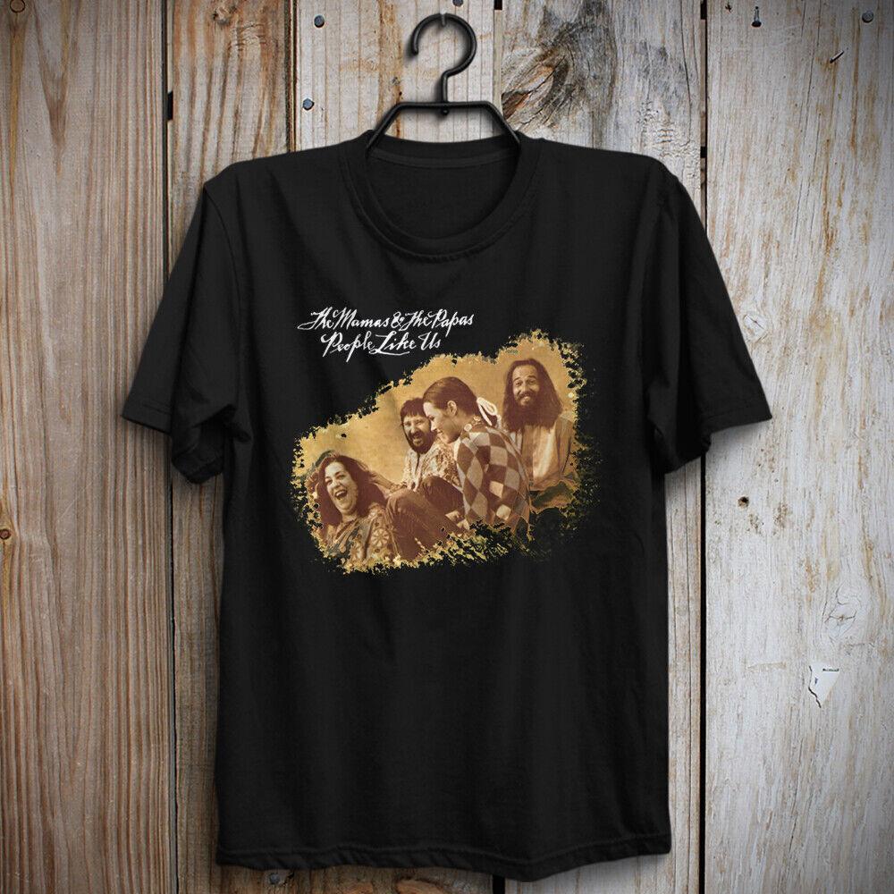 New The Mamas amp; the Papas Music Band Cotton Black Unisex Tee Shirt AG042 Unisex T-Shirt S