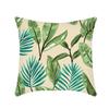 New Nap Pillow Green Leaves Sofa Plush Pillow Case Home Summer Cushion