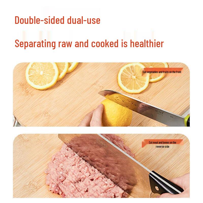 ZISIZ Large Thick Bamboo Cutting Board