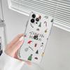Christmas Mousepad For iPhone 16 15 14 13 12 Mini 11 Pro XS Max X XR SE 6 7 8 Plus Soft Silicone Cover