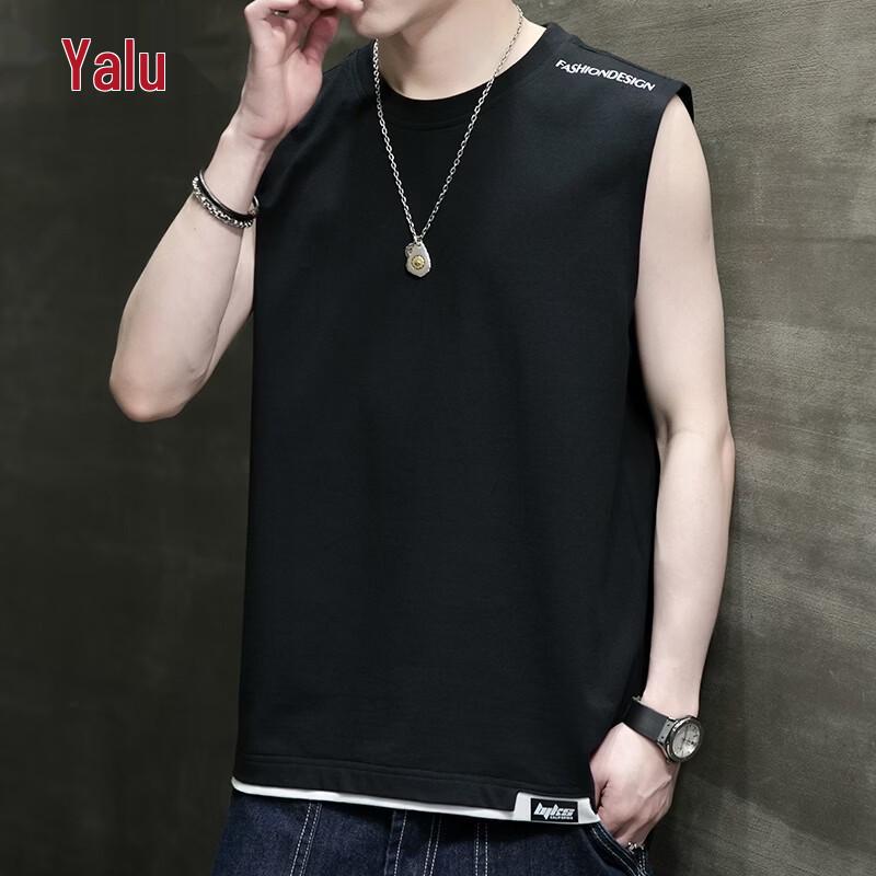 YaLu Men s Plus Size Cotton Sleeveless T-Shirt Vest 7XL