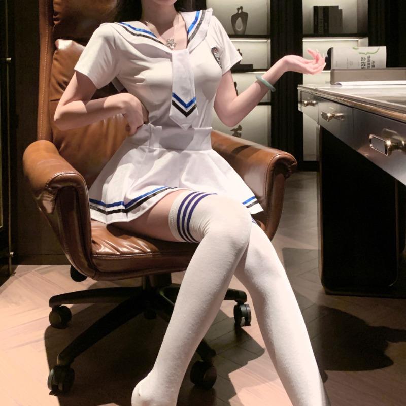 Sexy pure sexy lingerie J student suit sailor suit uniform seduction passion hot stewardess cosplay woman