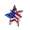 Enfeites de Estrelas de Madeira 3D Design Patriótico Estrelas e Listras Americanas Montagem Sem Ferramentas Enfeite para Decoração de Casa Escritório 4 de Julho