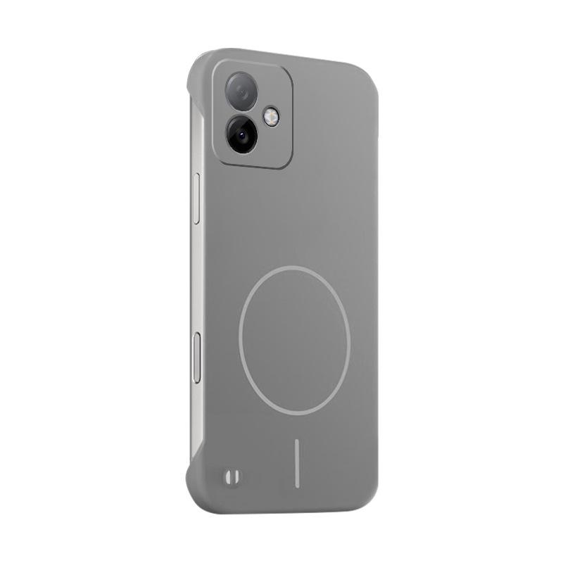 

Honor X60 GT Case: Skin-feel, Magnetic, Borderless, Frosted, Drop-Proof, Solid Color, Simple, Ins Style, Protective. For Honor X60 GT чёрный