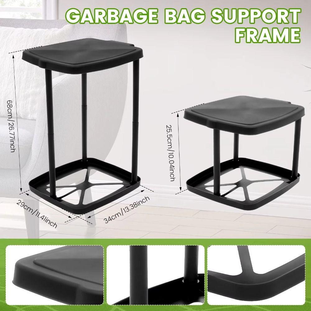 with Lid Garbage Bag Auxiliary Rack Foldable Trash Can Holder Trash Bag Holder  Kitchen