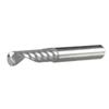 2 Stücke 6mm Einzelflöte Spiral Schaftfräser Hartmetall-fräser Bits für Aluminium 6*22mm