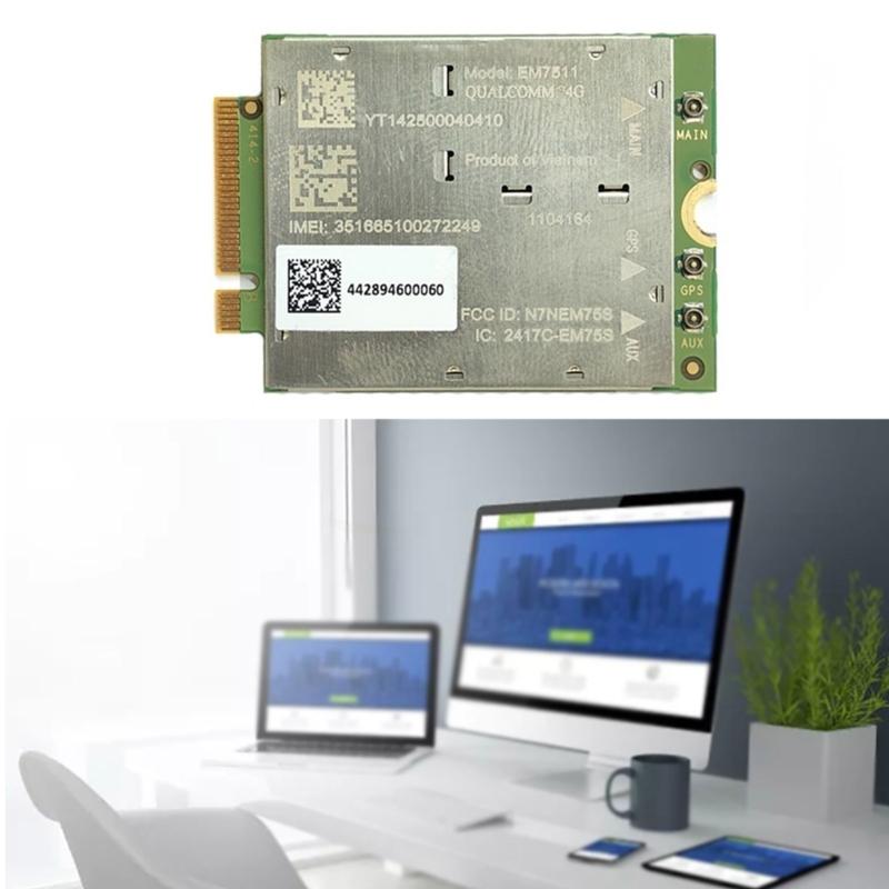 4G LTE Portable Module EM7511 M.2 LTE 4G Networking Card PCIE M.2 Networking Module Wireless Card for Laptop PC