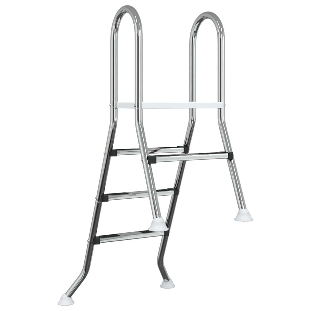 Pool Ladder for Semi Inground Pools 172 X 106 Cm 3 Step