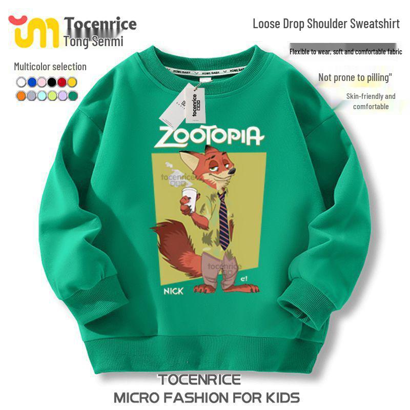 Zootopia 2 Fleece-Kapuzenpullover – Charakterkollektion für lässige Kinderkleidung