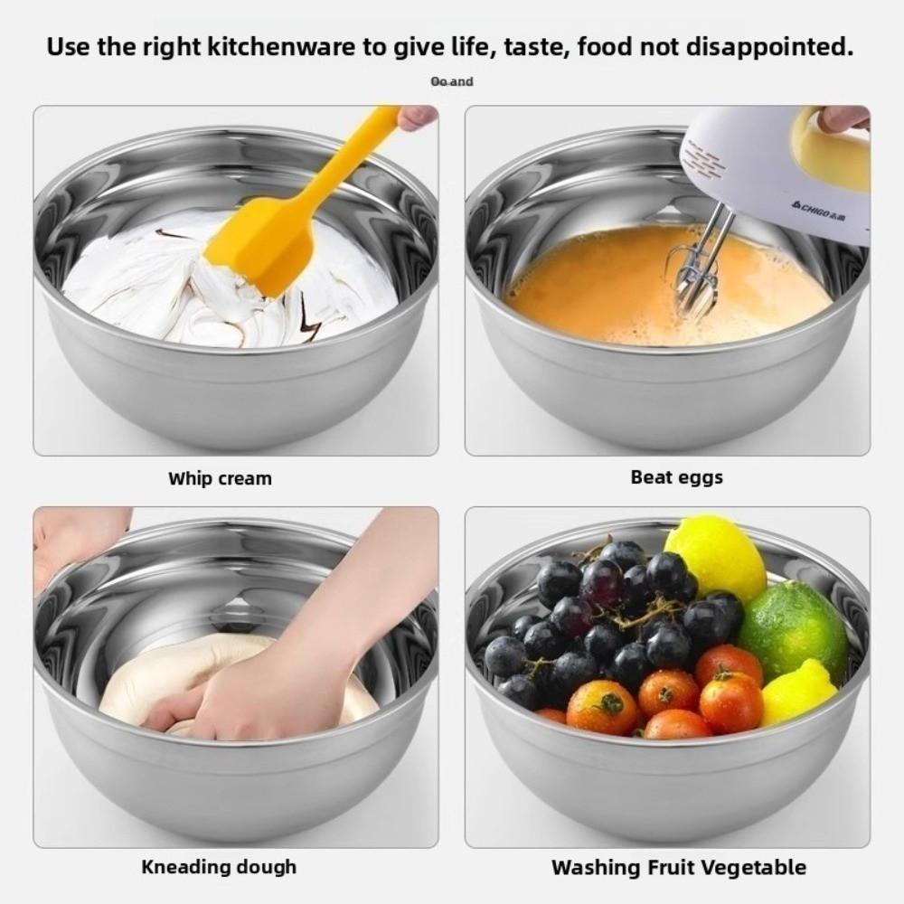 Cold Vegetable Bowl Mixing Bowl Stainless Steel Food Mixing Container New Egg Mixing Basin