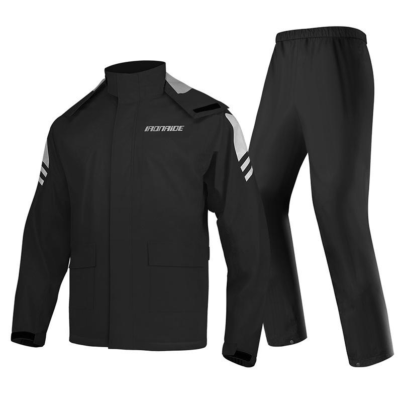 Machine Knight Waterproof Motorcycle Rain Suit: Thickened, Separate Raincoat & Pants for Heavy Rain Protection