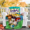 1pc Rugrats In Paris3 Theme Blanket - Digital Print, Polyester, Cozy for All Seasons, Perfect for Outdoor, Camping, and Travel