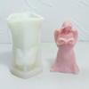24TE Guardian Holds Book Silicone Mould Little Girl Molds Resin Molds DIY Castings Molds Home Decorations