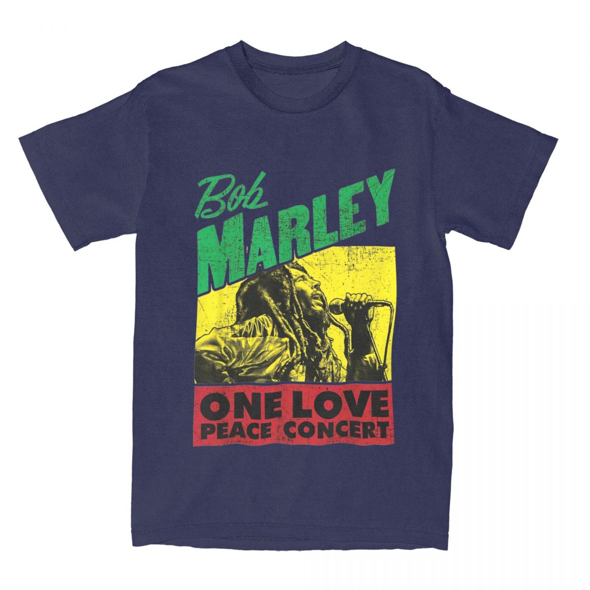 

Bob Marley One Love Peace Concert TShirt for Men Women Reggae Casual Pure Cotton Tee Shirt Round Collar Gift Idea Clothes 4XL