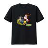 Wild Thornberrys Eliza Darwin Donny On Leaf Cartoon Print T Shirt for S 2Xl Royal Blue Vintage Washed Graphic Stylish Unisex