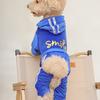 Cute Dog Jumpsuit Pullovers Pet Clothes Bulldogs Dog Hooded  Spring