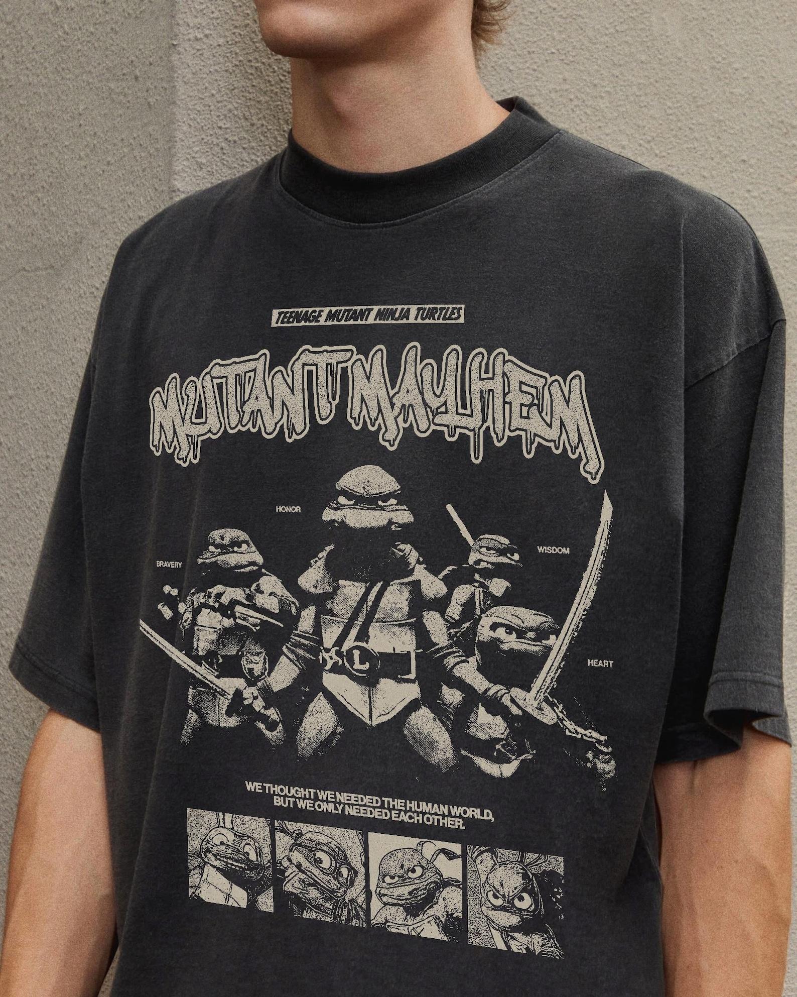 Teenage Mutant Ninja Turtles Mutant Mayhem T-Shirt: Cotton Graphic Tee XL