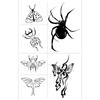 Butterfly Ghost Bow Flower Kitten English Short Sentences Multi-Picture Finger Tattoo Sticker
