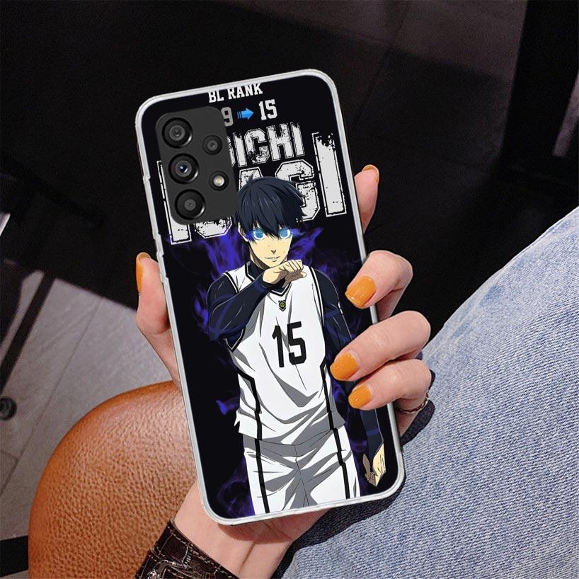 Blue Lock Isagi Yoichi Phone Case For Samsung Galaxy A52 A32 A22 A12 A51 A31 A50S A30S A20S A10S Note 20 Ultra 10 Plus S10 A72 A